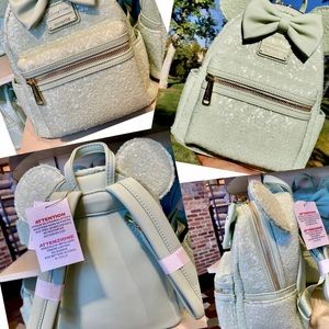 Minnie Mouse Sequined Loungefly - Mint